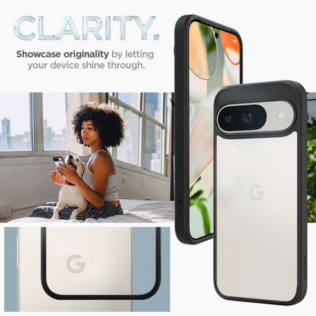 SPIGEN ETUI CASE POKROWIEC DO GOOGLE PIXEL 9 9 PRO ULTRA HYBRID MATTE BLACK