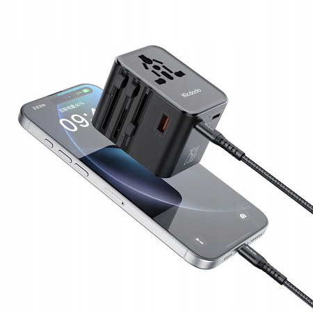 MCDODO 2W1 ŁADOWARKA ADAPTER PODRÓŻNY PRZEJŚCIÓWKA ANGIELSKA UK EU US 25W