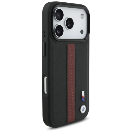 BMW ETUI M PERFORATED STRIPE LOGO DO MAGSAFE IPHONE 17 PRO LUKSUSOWA
