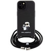 KARL LAGERFELD ETUI DO IPHONE 15 PLUS 6,7 CROSSBODY SAFFIANO METAL PIN