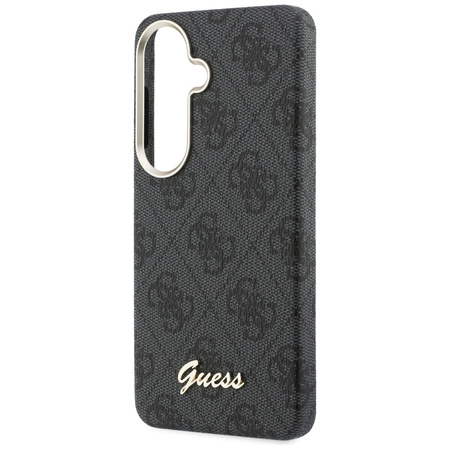 Etui Guess 4G Script MagSafe do Samsung Galaxy S26 czarny