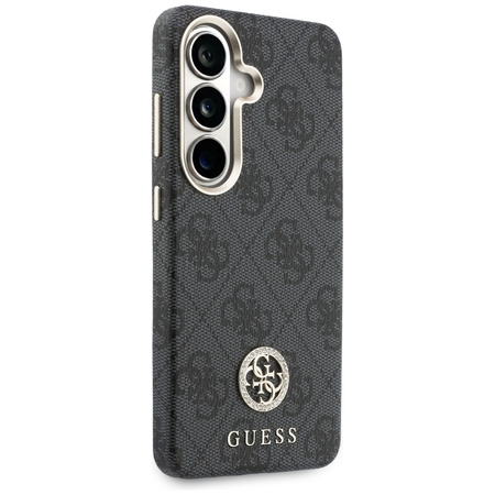 Etui Guess 4G Rhinestone Round Logo      MagSafe do Samsung Galaxy S26 czarny