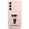 Etui Karl Lagerfeld KLHCS23SSNIKBCP S23 S911 hardcase - różowe Silicone Ikonik