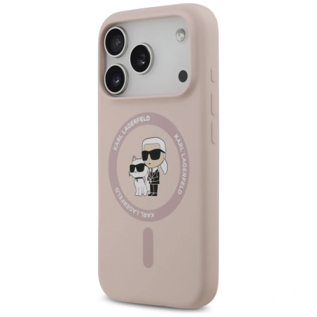 KARL LAGERFELD ETUI SILICONE KARL&CHOUPETTE RING MAGSAFE DO IPHONE 17 PRO