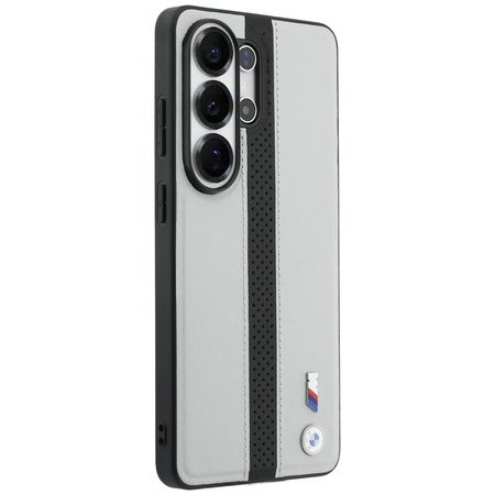 Etui BMW Perforated Stripe Logo MagSafe do Samsung Galaxy S26 Ultra szary