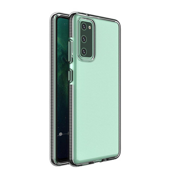 Spring Case pokrowiec żelowe etui z kolorową ramką do Xiaomi Redmi Note 10 / Redmi Note 10S czarny