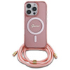 GUESS ETUI HARDCASE CROSSBODY CORD SCRIPT DO MAGSAFE DO IPHONE 16 PRO 6.3