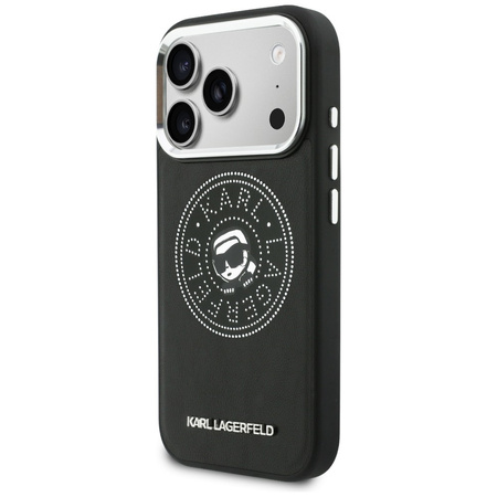 Etui Karl Lagerfeld Point & Karl Sketch  MagSafe do iPhone 17 Pro Max czarny