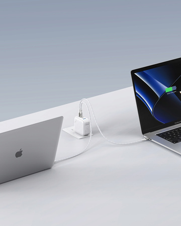 INNOSTYLE SUPER CUBE MOCNA SZYBKA ŁADOWARKA GAN PODRÓŻNA EU US UK AU 4X USB USB-C 100W BIAŁA