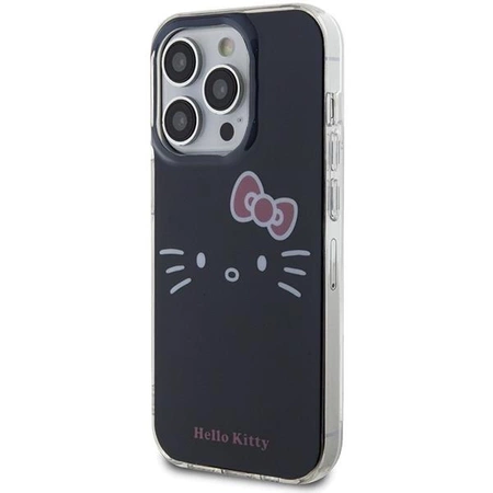 Etui Hello Kitty IML Kitty Face na iPhone 15 Pro Max - czarne