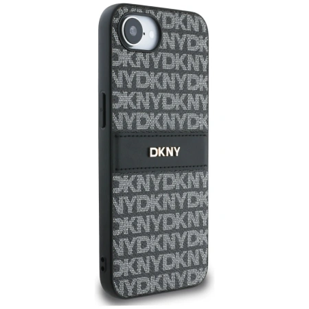 DKNY ETUI REPEAT TEXTURE PATTERN WITH TONAL STRIPE DO IPHONE 16E LUKSUSOWE