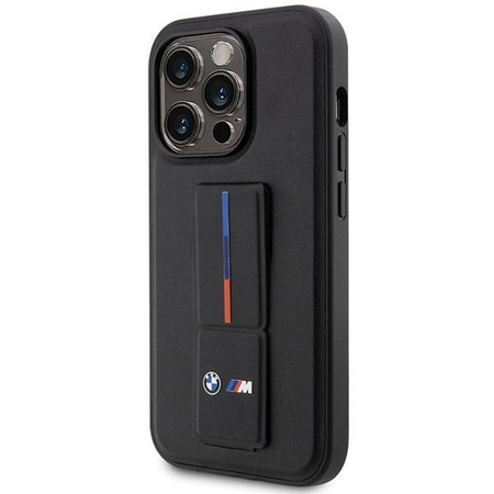Etui BMW BMHCP14L22GSLK na iPhone 14 Pro - czarne Grip Hot Stamp