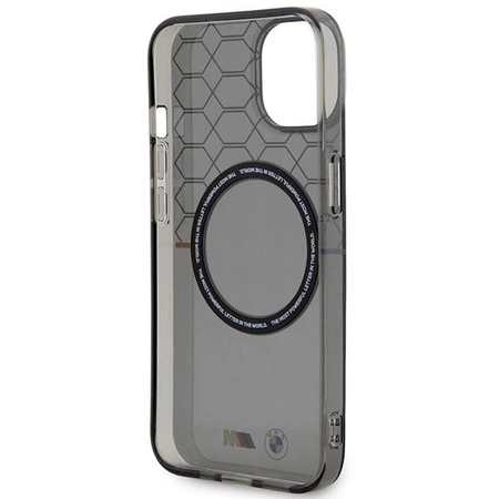 Etui BMW Pattern MagSafe na iPhone 13 / 14 / 15 - szare