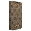 Guess GUBKP14MHG4SHW iPhone 14 Plus 6,7" brązowy/brown book 4G Vintage Gold Logo