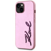 KARL LAGERFELD ETUI WRINKLED METAL SIGNATURE DO IPHONE 15 WYJĄTKOWA OCHRONA