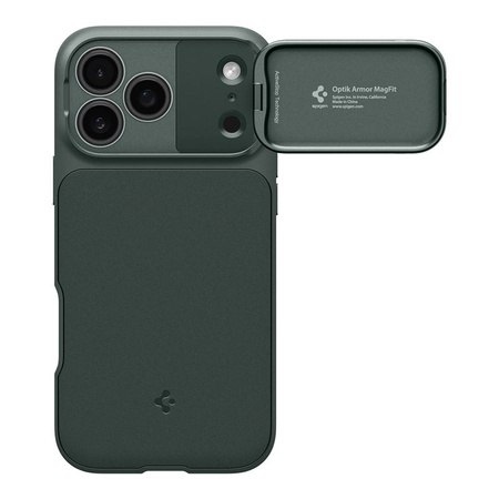 Spigen Optik Armor MagSafe, abyss green - iPhone 17 Pro Max