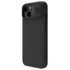 Silikonowe etui Nillkin CamShield Silky Silicone Case do iPhone 15 z osłoną na aparat - czarne
