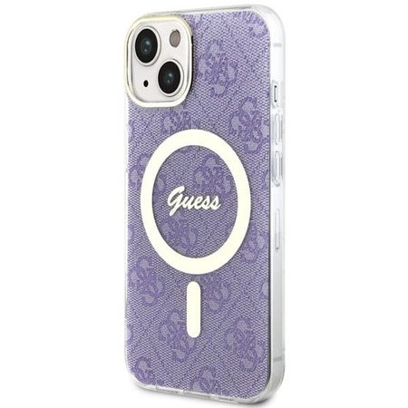 Etui Guess GUHMP14MH4STU na iPhone 14 Plus 6.7" purpurowy/purple hardcase 4G MagSafe