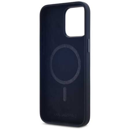 KARL LAGERFELD ETUI DO IPHONE 15 PRO SILICONE SHADOW METAL INITIAL MAGNETIC