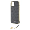 Etui Guess 4G Charms Collection do iPhone 15 Plus - szare