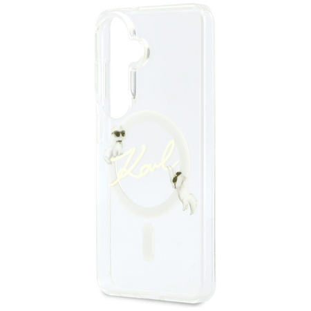Etui Karl Lagerfeld IML KC Script        MagSafe do Samsung Galaxy S26 Plus przezroczysty