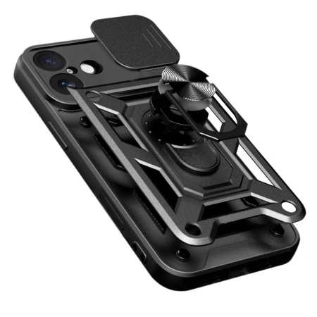 HURTEL ETUI HYBRID ARMOR CAMSHIELD DO IPHONE 17 PANCERNE Z PODSTAWKĄ