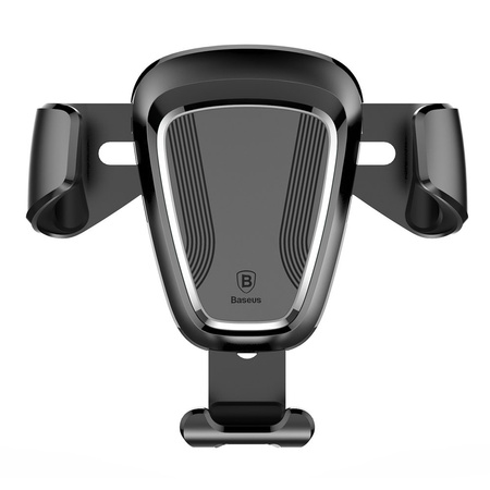 Baseus Gravity Car Mount grawitacyjny uchwyt samochodowy na kratkę wentylacyjną nawiew na telefon 4-6" czarny (SUYL-01)