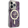 Etui Guess GUHMP14LHLEOPWP na iPhone 14 Pro - różowe Leopard MagSafe