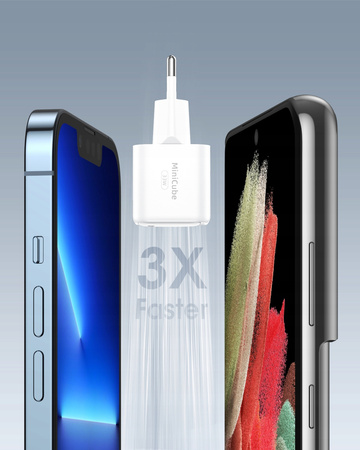 INNOSTYLE SZYBKA ŁADOWARKA KOSTKA USB-C 33W USB TYP C GAN II DO SAMSUNG LED