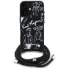 KARL LAGERFELD ETUI CROSSBODY GRAINED PATTERN LOGO DO IPHONE 16 LUKSUSOWA