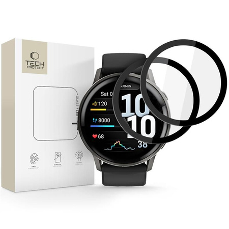 SZKŁO HYBRYDOWE TECH-PROTECT GLASS FLEX+ 2-PACK GARMIN VENU 4 (45 MM) BLACK