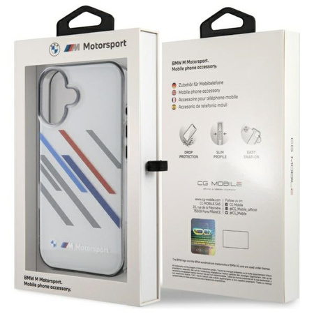 BMW ETUI HARDCASE MOTORSPORT IML RANDOM STRIPES DO IPHONE 16 PLUS 6.7