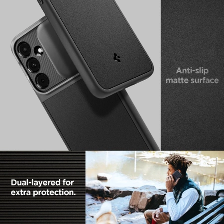 Etui Spigen Optik Armor na Samsung Galaxy A55 5G - czarne