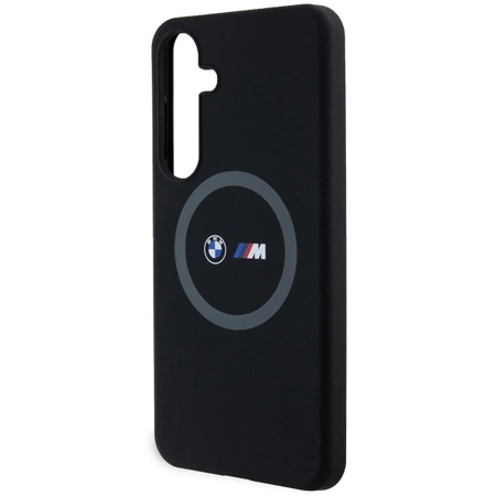 Etui BMW M Silicone Printed Ring MagSafe na Samsung Galaxy S24+ - czarne