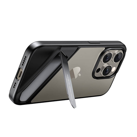 UGREEN POKROWIEC ETUI CASE DO IPHONE 15 PRO MAX Z FUNKCJĄ STOJAKA CZARNY