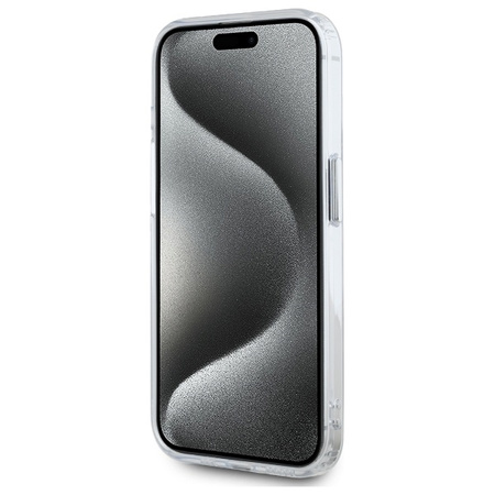 KARL LAGERFELD CASE DO IPHONE 15 PRO 6.1 DO MAGSAFE Z METALOWYM CHOUPETTE