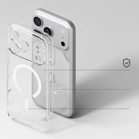 RINGKE ETUI FUSION MAGNETIC DO IPHONE 17 PRO PRZEJRZYSTE MAGNETYCZNE