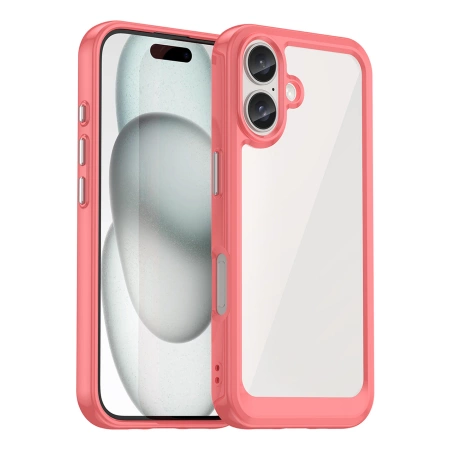 HURTEL ETUI OUTER SPACE CASE Z ŻELOWĄ RAMKĄ DO IPHONE 16 PLUS OCHRONA PRZED