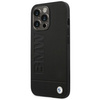 Etui BMW BMHCP14LSLLBK na iPhone 14 Pro - czarne Leather Stamp