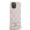 DKNY CASE HARDCASE LEATHER CHECKERED MONO DO IPHONE 15 14 13 STRIPES PRINT