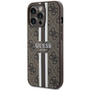 Etui Guess GUHMP13XP4RPSW na iPhone 13 Pro Max 6.7" - brązowe 4G Printed Stripes MagSafe