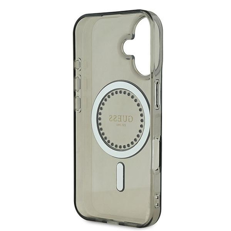 GUESS ETUI DO IPHONE 16 6.1 Z DO MAGSAFE I HARDCASE Z KAMIENIAMI IML