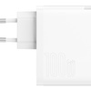Baseus GaN5 Pro szybka uniwersalna ładowarka sieciowa GaN USB Typ C / USB 100W PD3.0, QC4.0+, AFC biały (CCGP090202)