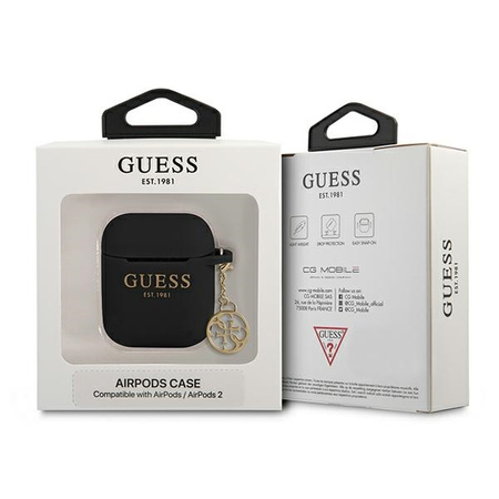 GUESS ETUI CHARM 4G SILIKONOWE DO AIRPODS 1 2 NOWOCZESNY DESIGN I TRWAŁOŚĆ