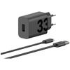 Ładowarka sieciowa Motorola TurboPower   33W USB-A z kablem USB-A do USB-C 1m czarny