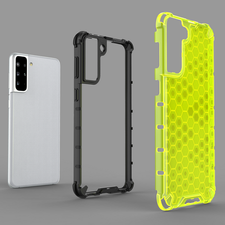 Honeycomb etui pancerny pokrowiec z żelową ramką Samsung Galaxy S22+ (S22 Plus) niebieski