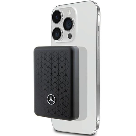 Powerbank Mercedes Stars Pattern MagSafe 15W 5000mAh - czarny