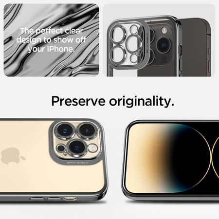 SPIGEN ETUI OPTIK CRYSTAL DO IPHONE 14 PRO MAX Z OCHRONĄ ZAGIĘĆ I ZARYSOWAŃ