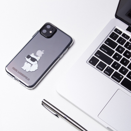 Etui Karl Lagerfeld KLHCN61HNCHTCT na iPhone 11 / Xr - przezroczyste hardcase Ikonik Choupette