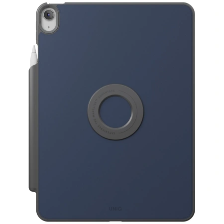 Etui UNIQ Rovus Snapmount Magnetic 360 Rotating Detachable do iPad 11" 2025 / iPad 10.9" 2022 (10 gen.) - granatowe